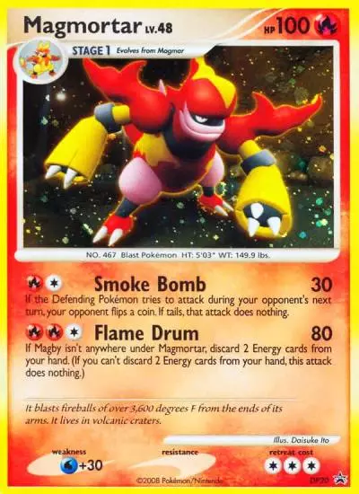 Magmortar DP20/56 DP Black Star Promos Pokemon card