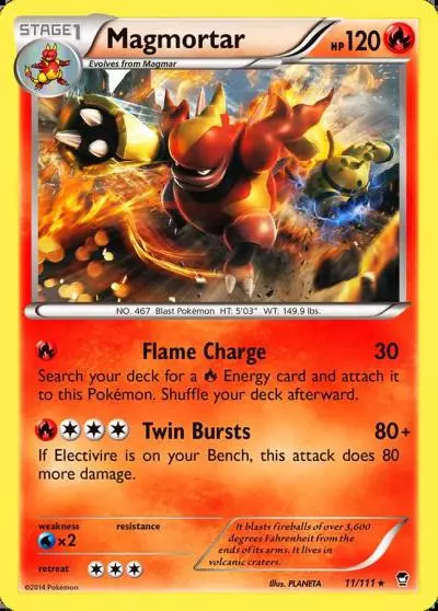 Magmortar 11/111 Furious Fists Pokemon card