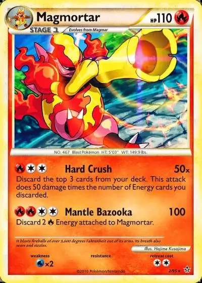 Magmortar 2/95 HS—Unleashed Pokemon card