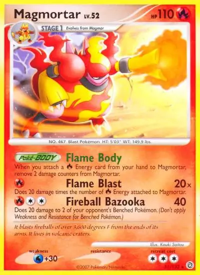 Magmortar 31/132 Secret Wonders Pokemon card