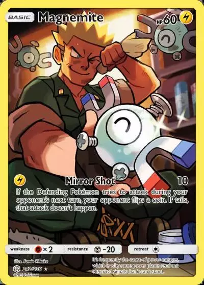 Magnemite 242/236 Cosmic Eclipse Pokemon card