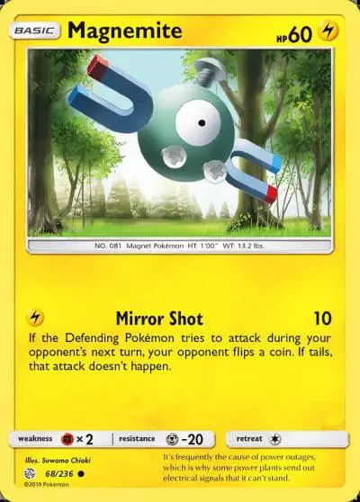 Magnemite 68/236 Cosmic Eclipse Pokemon card