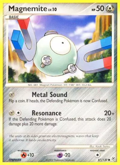 Magnemite 87/130 Diamond & Pearl Pokemon card