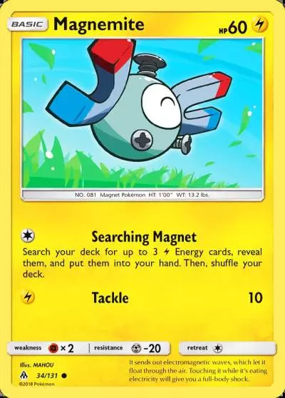 Magnemite 34/131 Forbidden Light Pokemon card