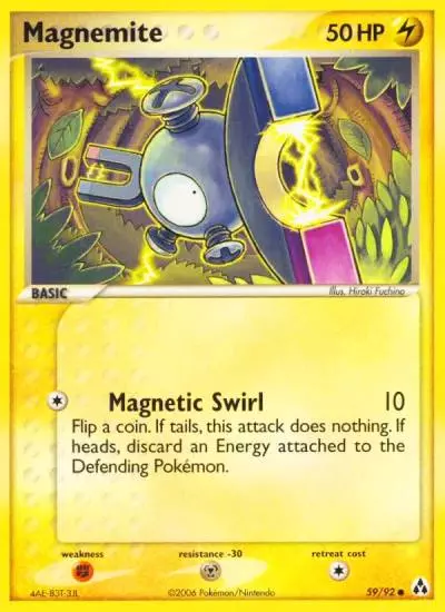 Magnemite 59/92 Legend Maker Pokemon card