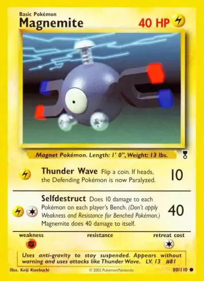Magnemite 80/110 Legendary Collection Pokemon card