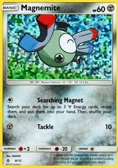 Magnemite 8/12 McDonald's Collection 2018 Pokemon card