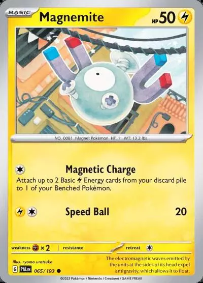 Magnemite 65/193 Paldea Evolved Pokemon card