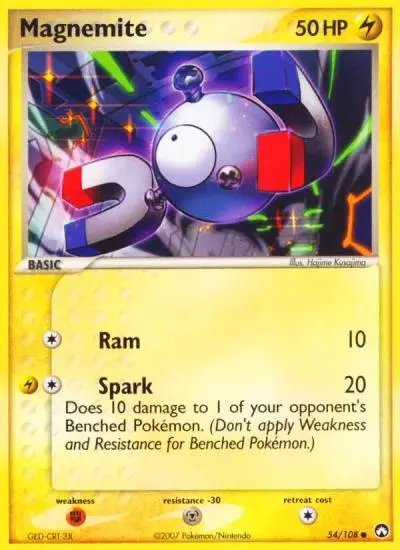 Magnemite 54/108 Power Keepers Pokemon card