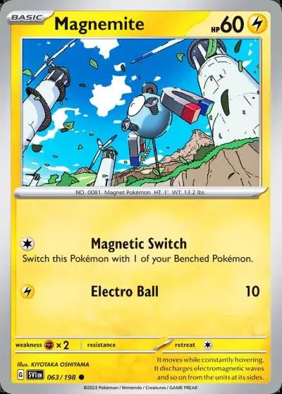 Magnemite 63/198 Scarlet & Violet Pokemon card