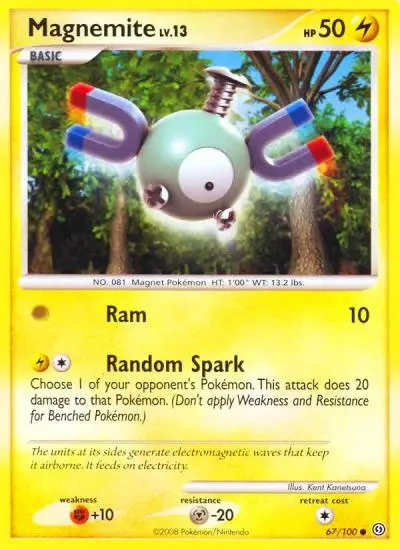Magnemite 67/100 Stormfront Pokemon card