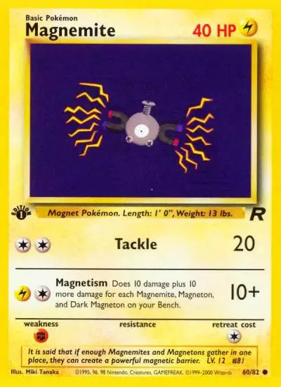 Magnemite 60/82 Team Rocket Pokemon card
