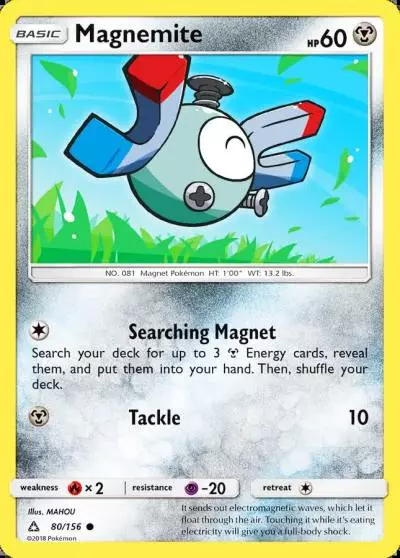 Magnemite 80/156 Ultra Prism Pokemon card