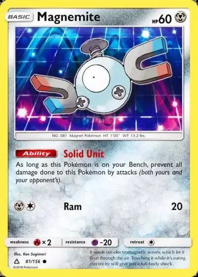 Magnemite 81/156 Ultra Prism Pokemon card