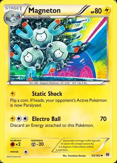 Magneton 53/162 BREAKthrough Pokemon card