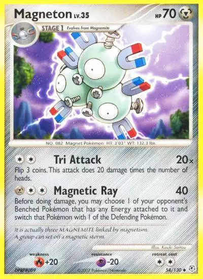 Magneton 54/130 Diamond & Pearl Pokemon card