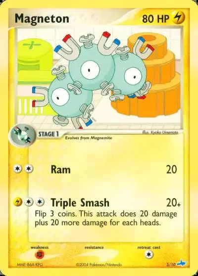 Magneton 5/10 EX Trainer Kit Latios Pokemon card