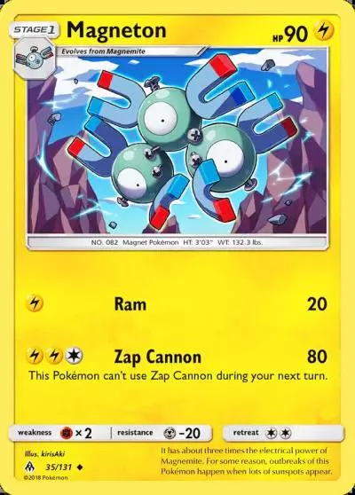Magneton 35/131 Forbidden Light Pokemon card