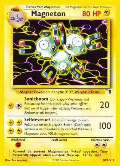 Magneton 28/110 Legendary Collection Pokemon card