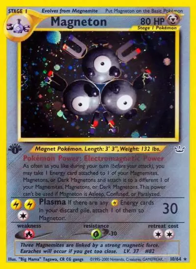 Magneton 10/64 Neo Revelation Pokemon card