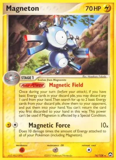 Magneton 16/108 Power Keepers Pokemon card