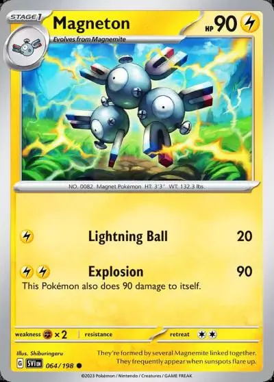 Magneton 64/198 Scarlet & Violet Pokemon card