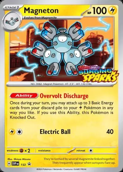 Magneton 153/165 Scarlet & Violet Black Star Promos Pokemon card