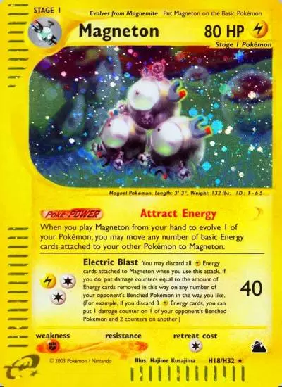 Magneton H18/144 Skyridge Pokemon card