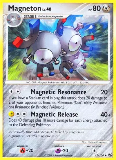 Magneton 42/100 Stormfront Pokemon card
