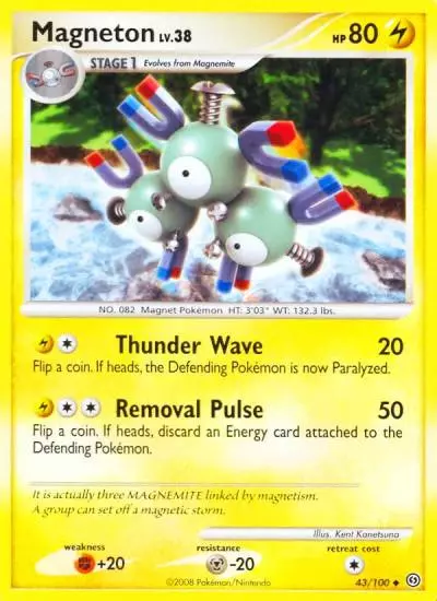 Magneton 43/100 Stormfront Pokemon card