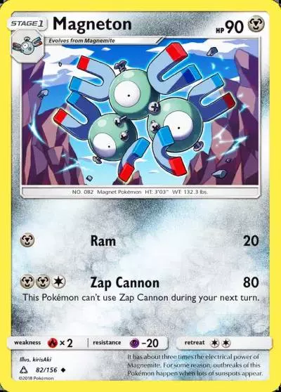 Magneton 82/156 Ultra Prism Pokemon card