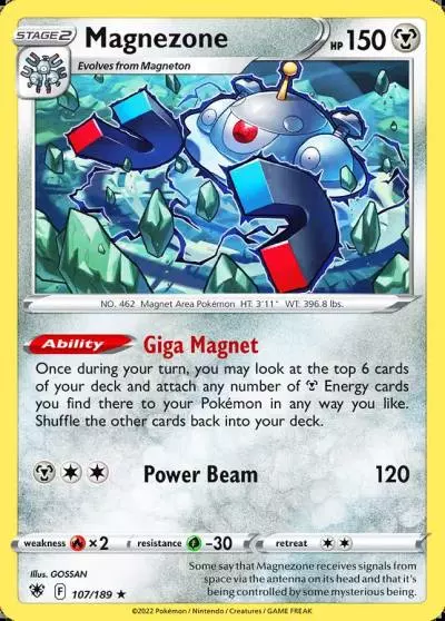 Magnezone 107/189 Astral Radiance Pokemon card