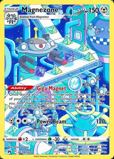 Magnezone GG18/70 Crown Zenith Galarian Gallery Pokemon card