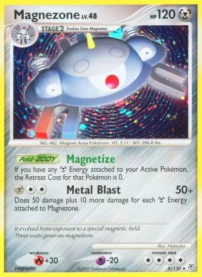 Magnezone 8/130 Diamond & Pearl Pokemon card