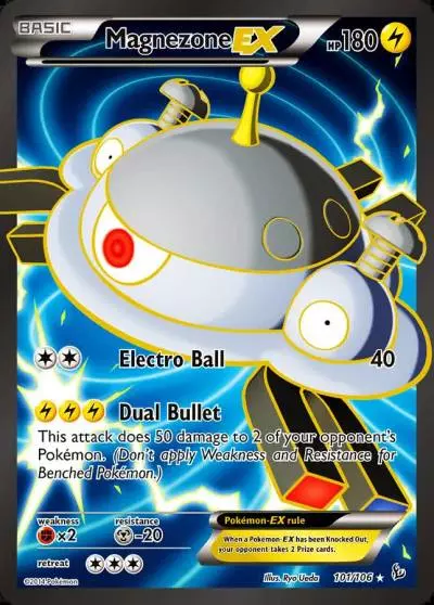 Magnezone-EX 101/106 Flashfire Pokemon card