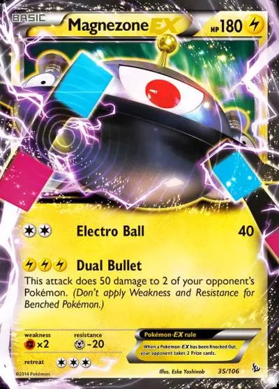 Magnezone-EX 35/106 Flashfire Pokemon card