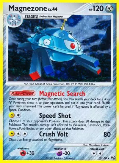 Magnezone 5/100 Stormfront Pokemon card