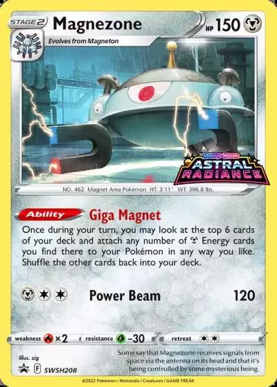 Magnezone SWSH208/307 SWSH Black Star Promos Pokemon card
