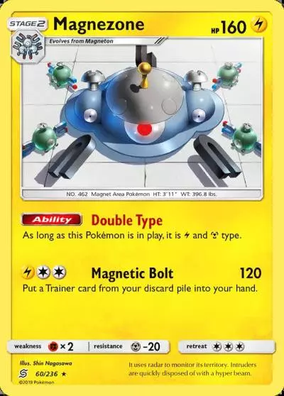 Magnezone 60/236 Unified Minds Pokemon card