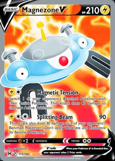 Magnezone V 175/196 Lost Origin Pokemon card