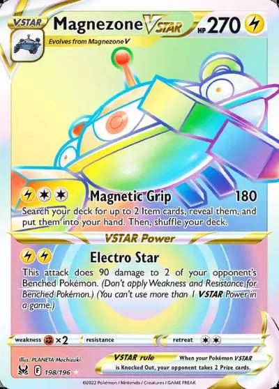 Magnezone VSTAR 198/196 Lost Origin Pokemon card