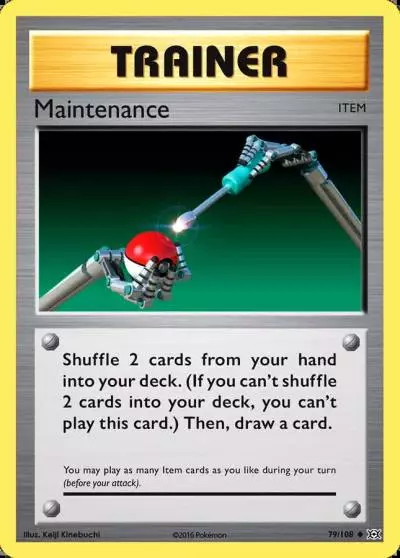 Maintenance 79/108 Evolutions Pokemon card