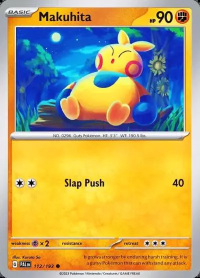 Makuhita 112/193 Paldea Evolved Pokemon card