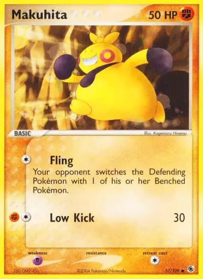 Makuhita 57/109 Ruby & Sapphire Pokemon card