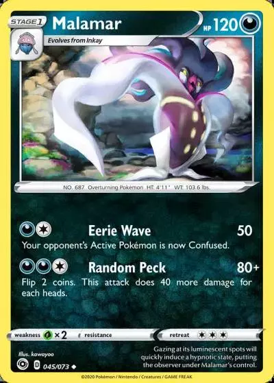Malamar 45/73 Champion's Path Pokemon card