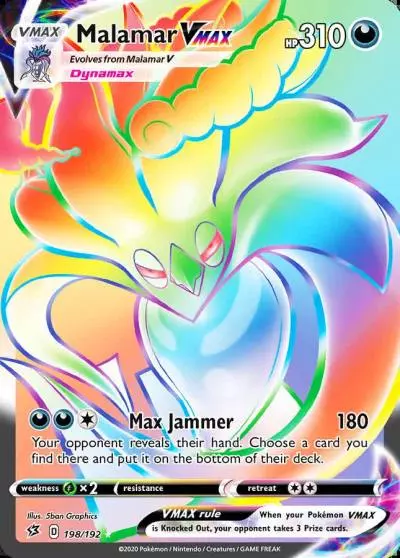 Malamar VMAX 198/192 Rebel Clash Pokemon card