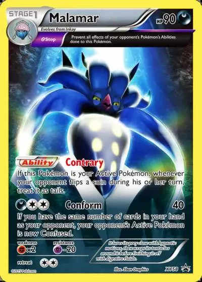 Malamar XY58/211 XY Black Star Promos Pokemon card