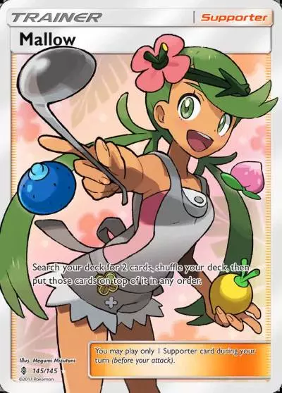 Mallow 145/145 Guardians Rising Pokemon card