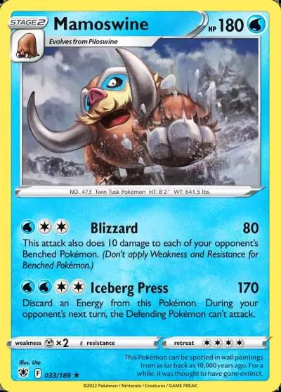 Mamoswine 33/189 Astral Radiance Pokemon card
