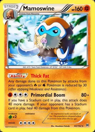 Mamoswine 82/162 BREAKthrough Pokemon card